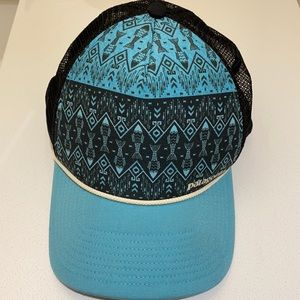 Patagonia trucker hat with fish detail